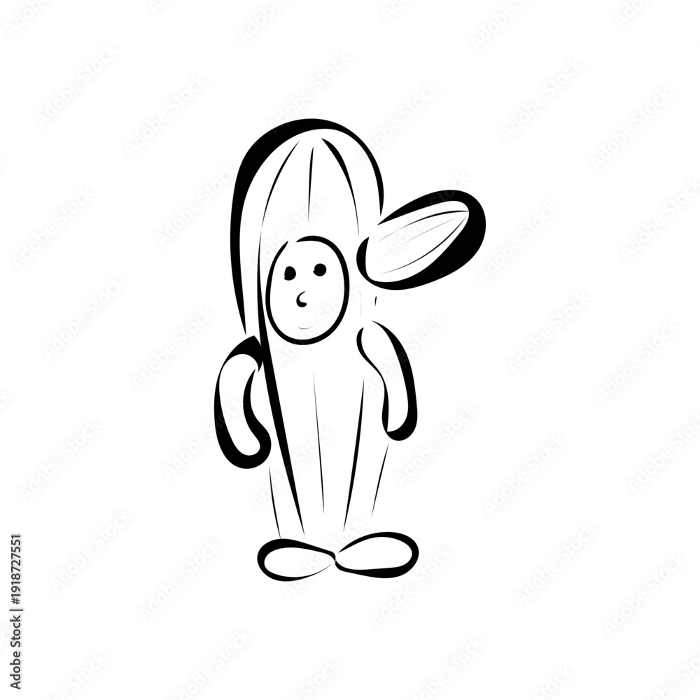 Obraz premium Kaktus Kostüm 