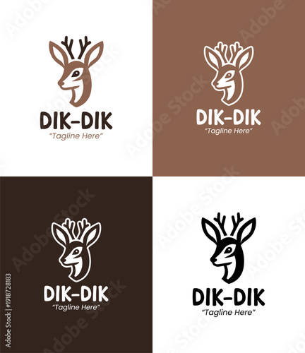 Dik Dik Antelope Emblem for Community and Brand Identity