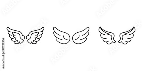 Set of isolated linear icons, design is made with simple clean black lines on a white background, modern vector illustration graphic for web design