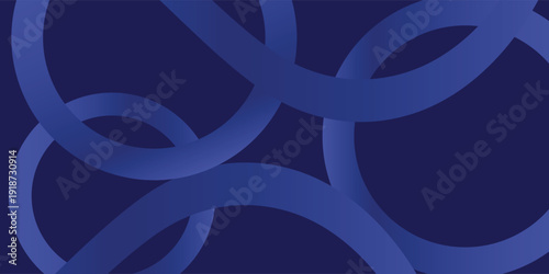 Abstract blue gradient overlapping circles on dark background.