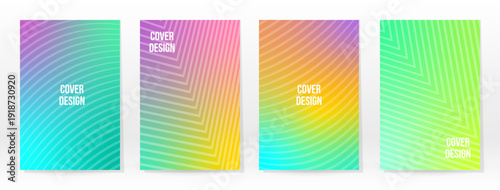 Minimal Poster. Pastel Soft. Rainbow Gradient Set. Graphic Color Background. Blurred Mesh Texture. Vector Modern Banner. Abstract Bright Wallpaper. Gradient Technology Cover. Mobile Template Design.