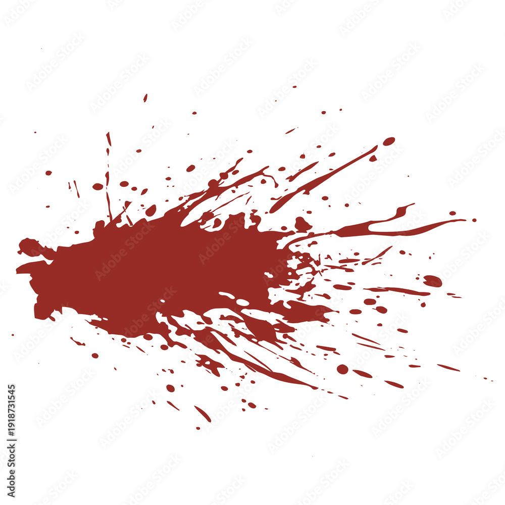 Fototapeta premium Blood Splatter Splash Stain Illustration