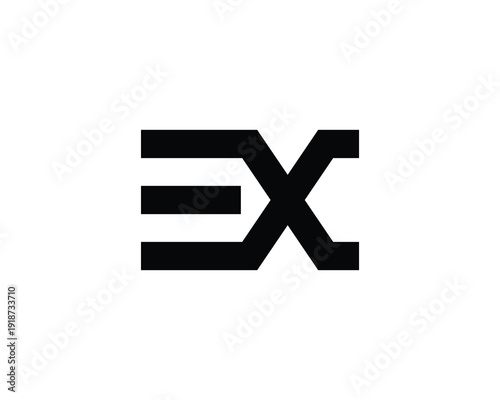 EX Logo design. EX