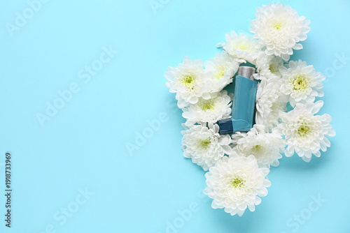 Asthma inhaler with chrysan...