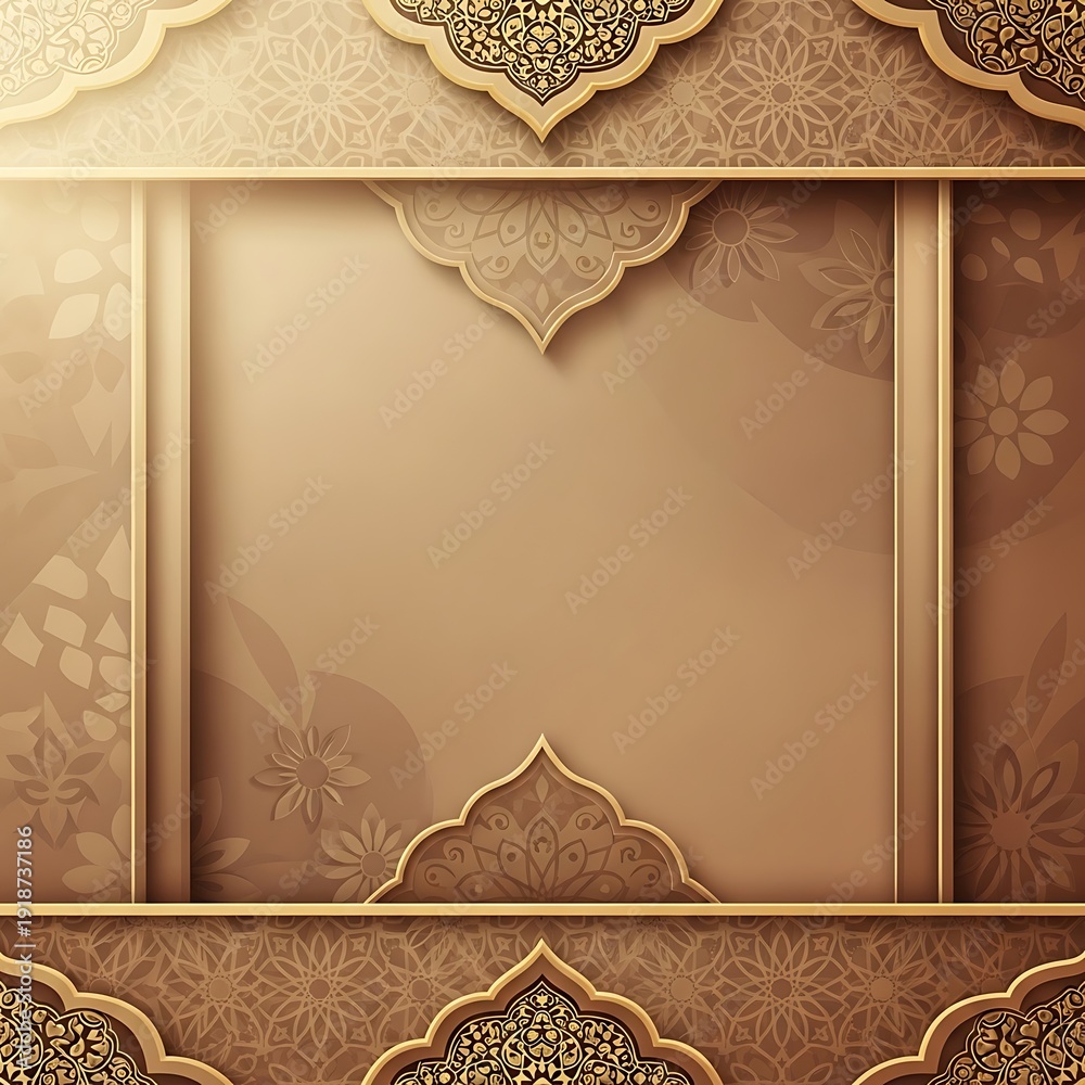 Obraz premium Luxurious Gold Decorative Wall Panel Design.