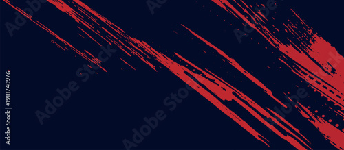 Red halftone dots blue color pattern gradient grunge texture background. Dot pop art comic sport style vector illustration.