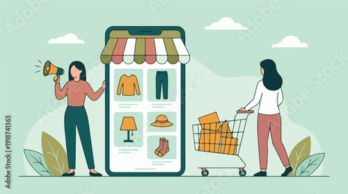 E-commerce and Digital Marketing: Women Promoting and Shopping Online