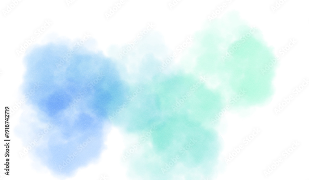 Naklejka premium Abstract colourful clouds fluffy flow on transparent background. Smoke and clouds explosion overlay PNG. Watercolor clouds fog steam vapour.
