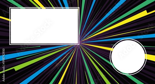 Bright High-Contrast YouTube Thumbnail Background Vector