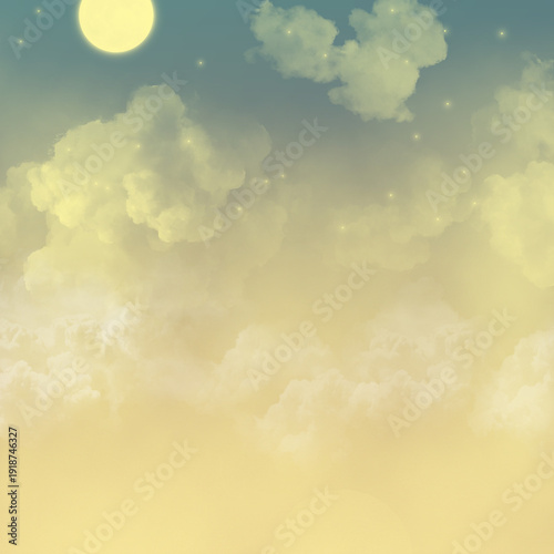 vintage background with clouds