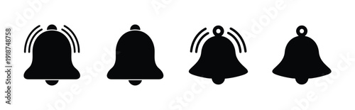 Bell icons for notification alerts and sound signals