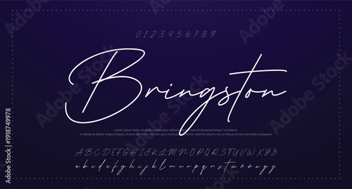 Script Brush Font Type Font lettering handwritten 