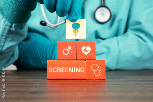 Billede på lærred Concept of precision medicine for prostate cancer screening and awareness in men