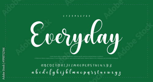Font Handwritten Glossy Script Text Effect