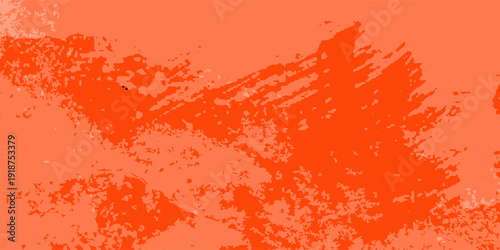 Red rusty panel background with white brush strokes - Weathered metal board in autumn colors in modern grunge style. eps 10