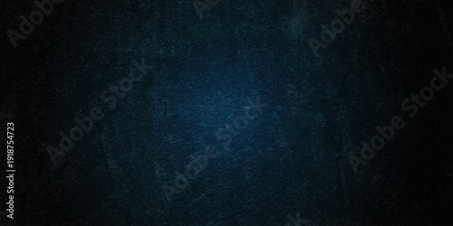Dark blue grunge concrete aged vintage structure studio scratch backdrop background.