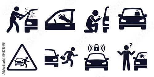 Car break-ins and theft prevention and security measures