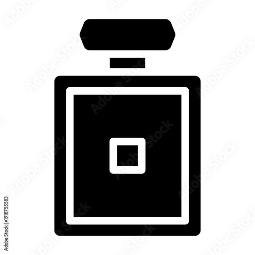 Aftershave Bottle Vector Glyph Icon Design