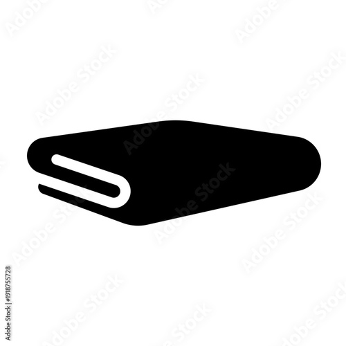 Towel Vector Glyph Icon Design