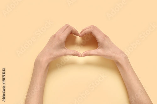 Beautiful female hands show...