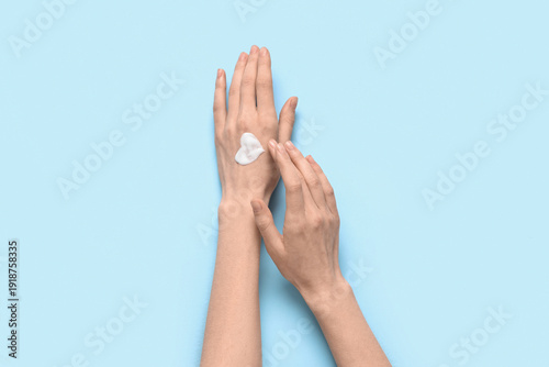 Beautiful female hands with...