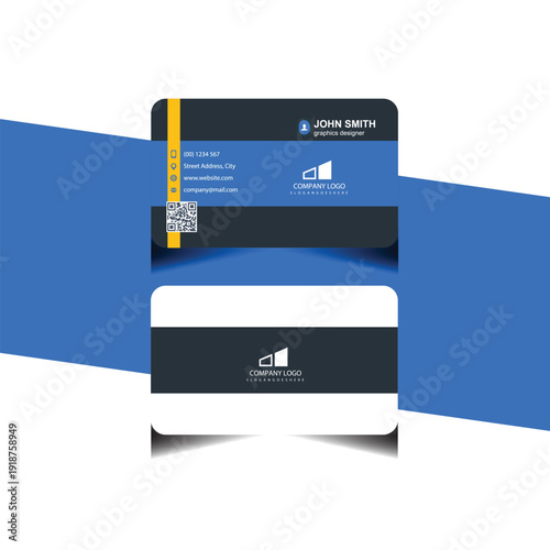 modern style business identity card template for office biz