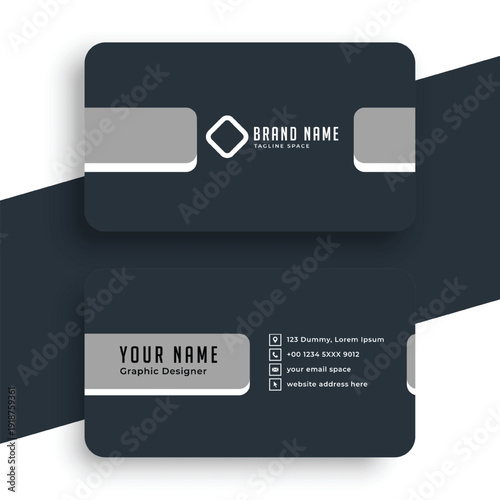 modern professional business card template a ready to print design