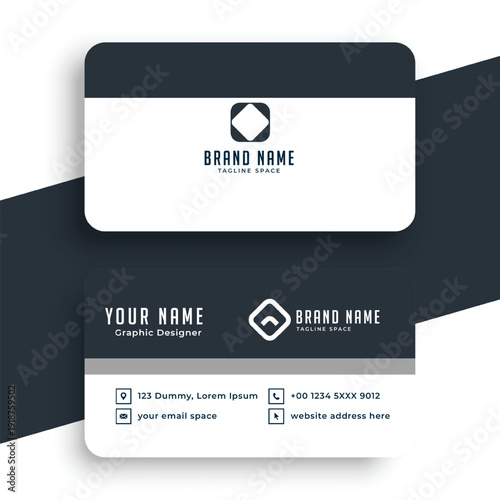 modern style business identity card template for office biz