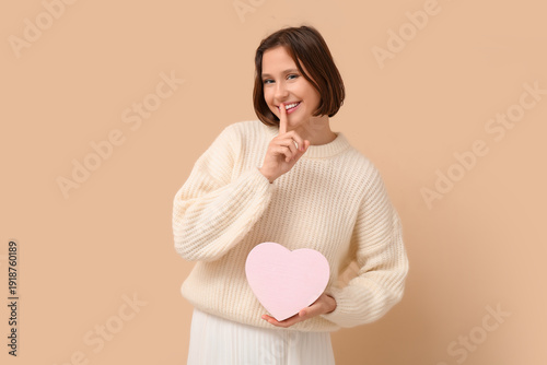 Beautiful young woman with ...