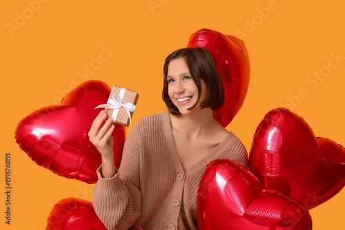 Beautiful young woman with ...