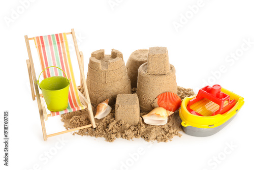 Castle made of sand, seashe...