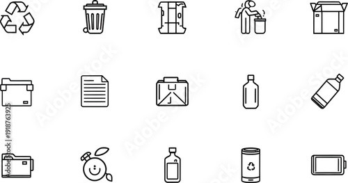 Collection of four circular icons illustrating concepts related to cybersecurity digital finance data protection and important documents in a flat design style
