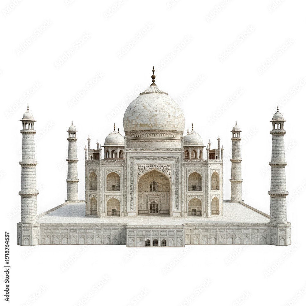 Fototapeta premium The majestic taj mahal stands tall against the sky, a symbol of eternal love.