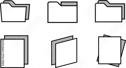 Study Room Icon｜書斎・ワークスペースのサインイラスト