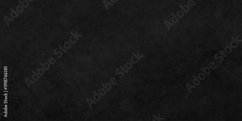 Dark charcoal grunge wall texture background. Dark black rough grunge surface with smoke edge. Black texture chalk board and black board.