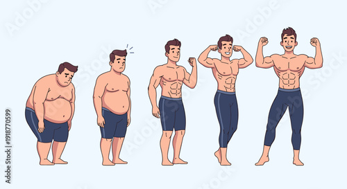 The journey from overweight to fit a visual transformation