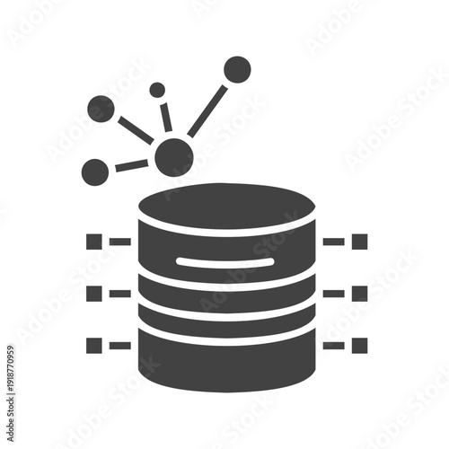 Data cluster icon