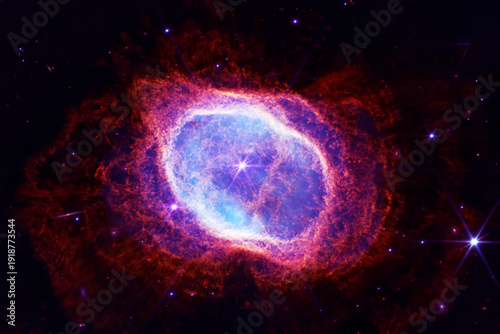 Photography God's Eye Nebula. Elements of this image furnished by NASA