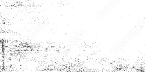 Abstract grunge background featuring a textured black ink splat pattern with liquid water drops and splashing paint on a dirty transparent glass window