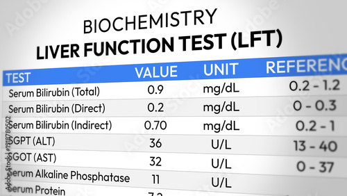 Photos Liver Function Test Report