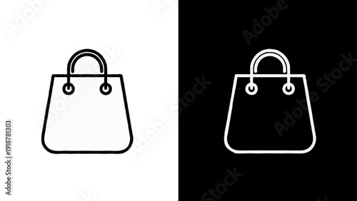 Vector illustration of a blank brown paper shopping bag set designed for retail business marketing and fashion gift store merchandise packages