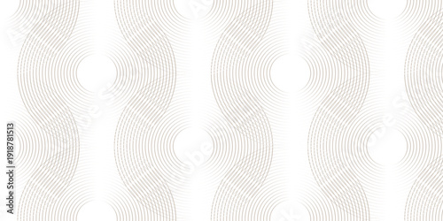 abstract thin curve stripe line circle overlap smooth dynamic tech transparent fabric pattern design. vector digital diagonal oblique curve gradient line textile gradient background.