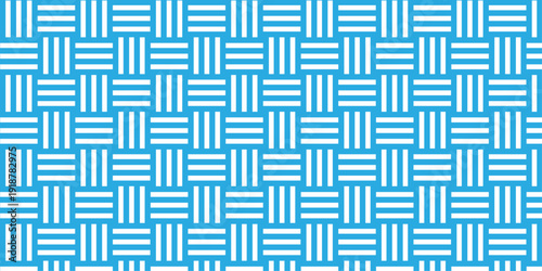abstract geometric seamless pattern vector blue grid square tile fabric pattern decoration repeating texture background.