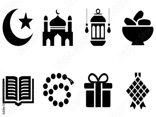 set of icons islamic