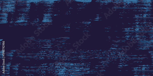 Abstract dark blue background with brush strokes and grunge texture for modern design. Artistic backdrop with a distressed effect.