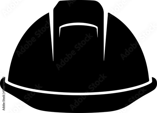 Construction helmet, safety headgear Vector Art