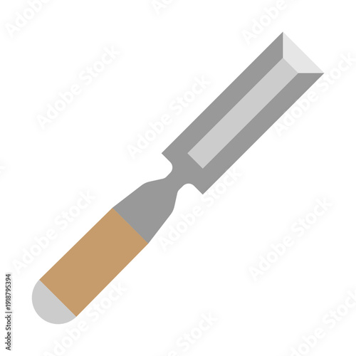 Wood Chisel  Vector Flat Icon Design