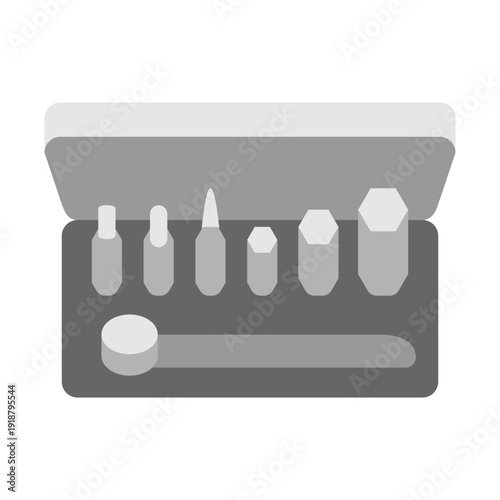 Ratchet Set  Vector Flat Icon Design