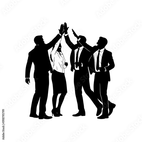 Business Team Celebrating Success Together.