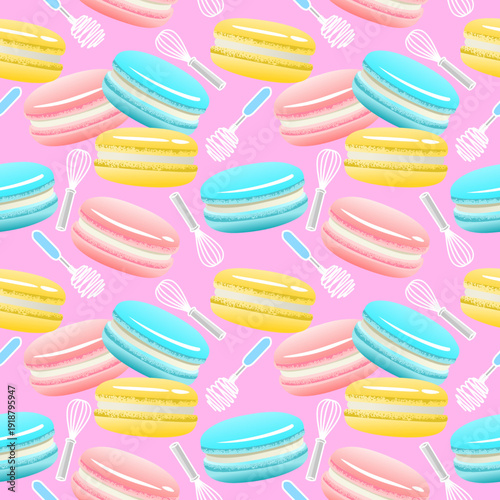 Pastel macaron patterns: This sweet treat becomes a work of art.